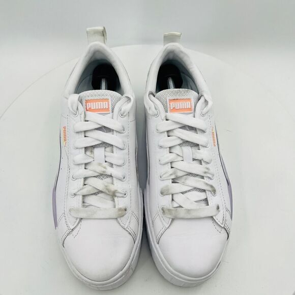 Puma Mayze Chunky Sneakers In White-Multi-Lilac Shoes Size 8.5 - Picture 5 of 12